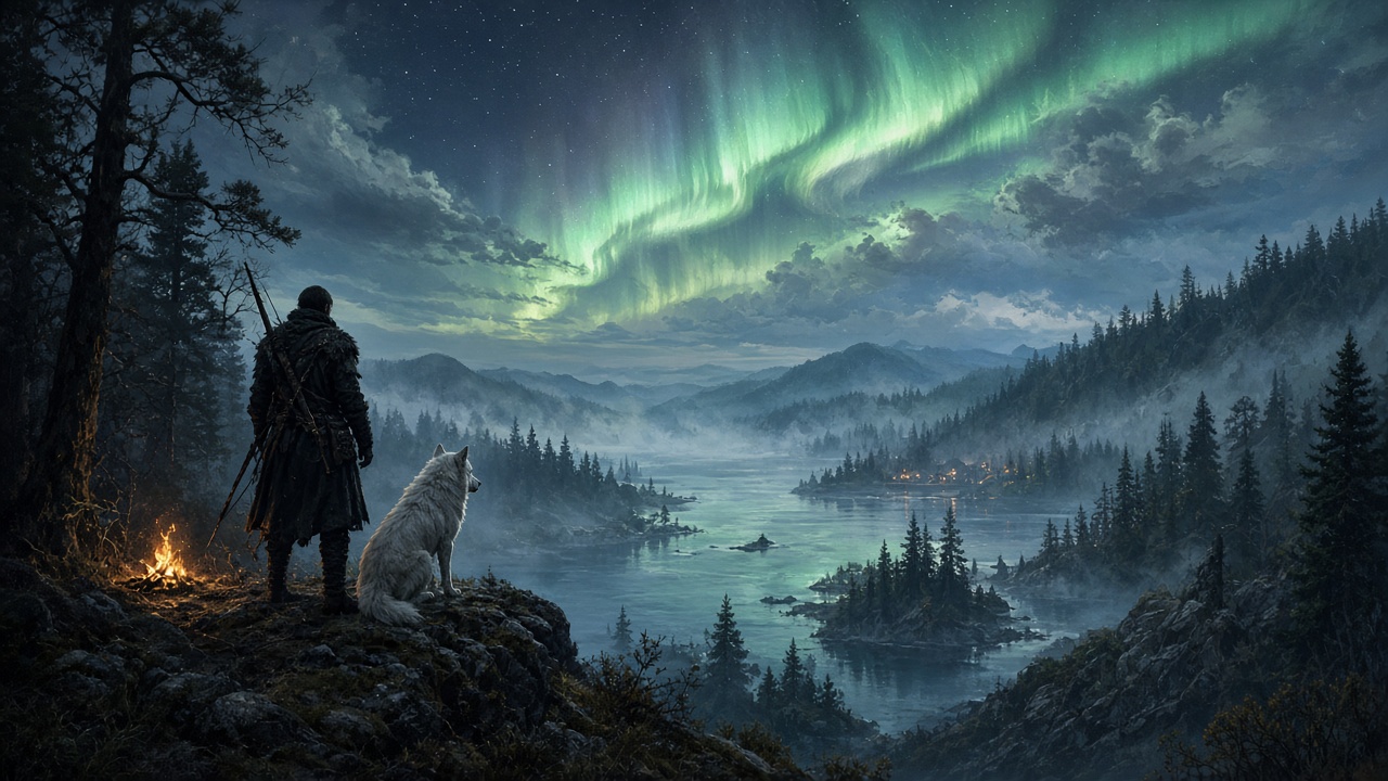 Forêt nordique réinterprétée — The Witcher 3